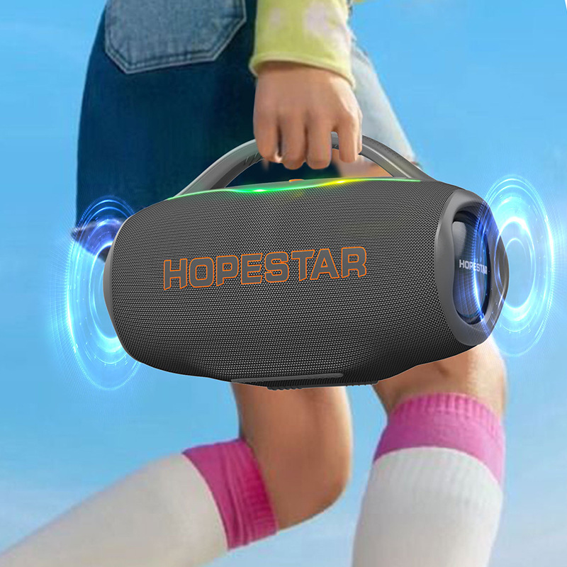 HOPESTAR H87 新しいポータブルワイヤレス Bluetooth スピーカー屋外防水サブウーファーハイパワーカードオーディオ|undefined