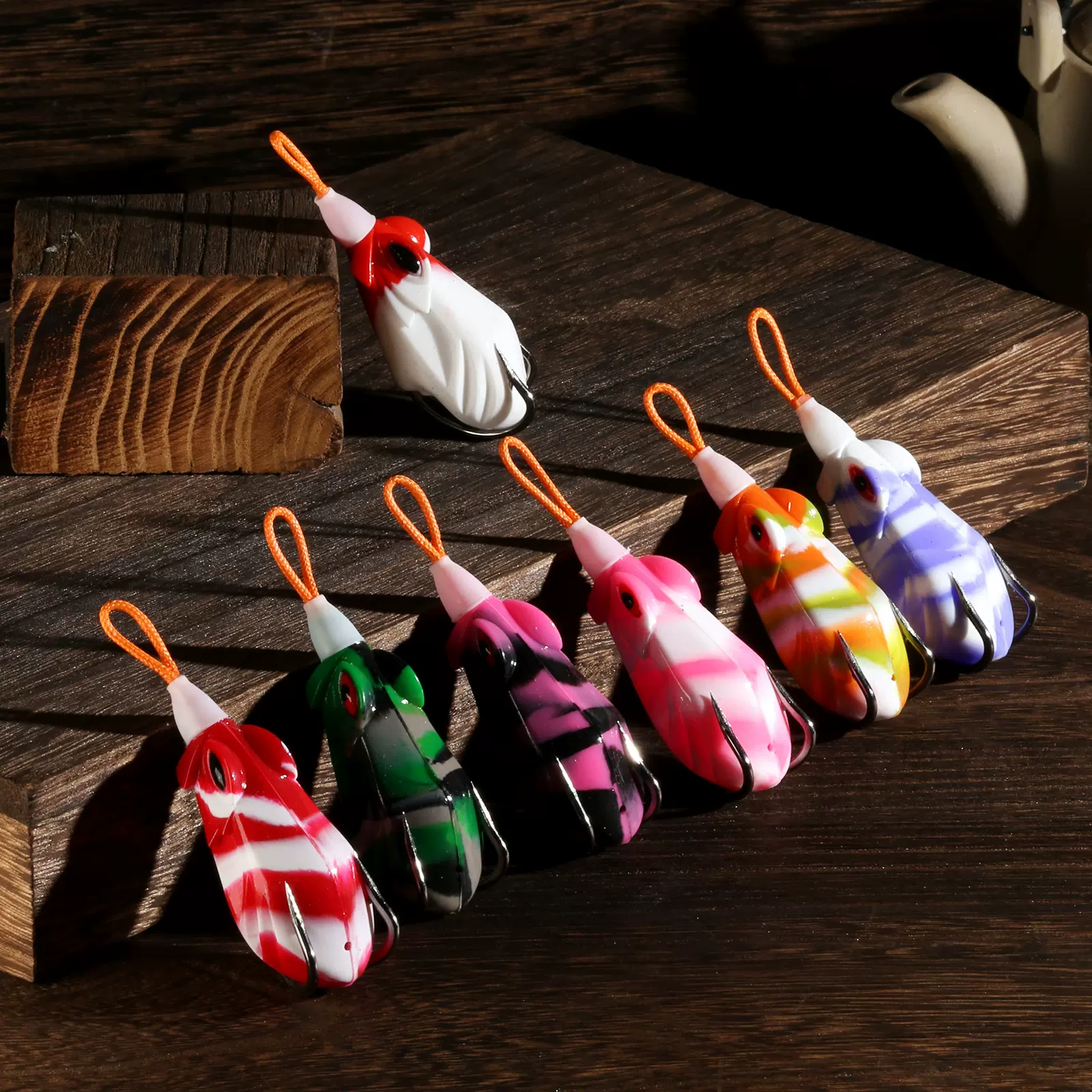 批发雷强户外10克手工雷蛙路亚假饵远投改装黑鱼打黑渔具仿生饵