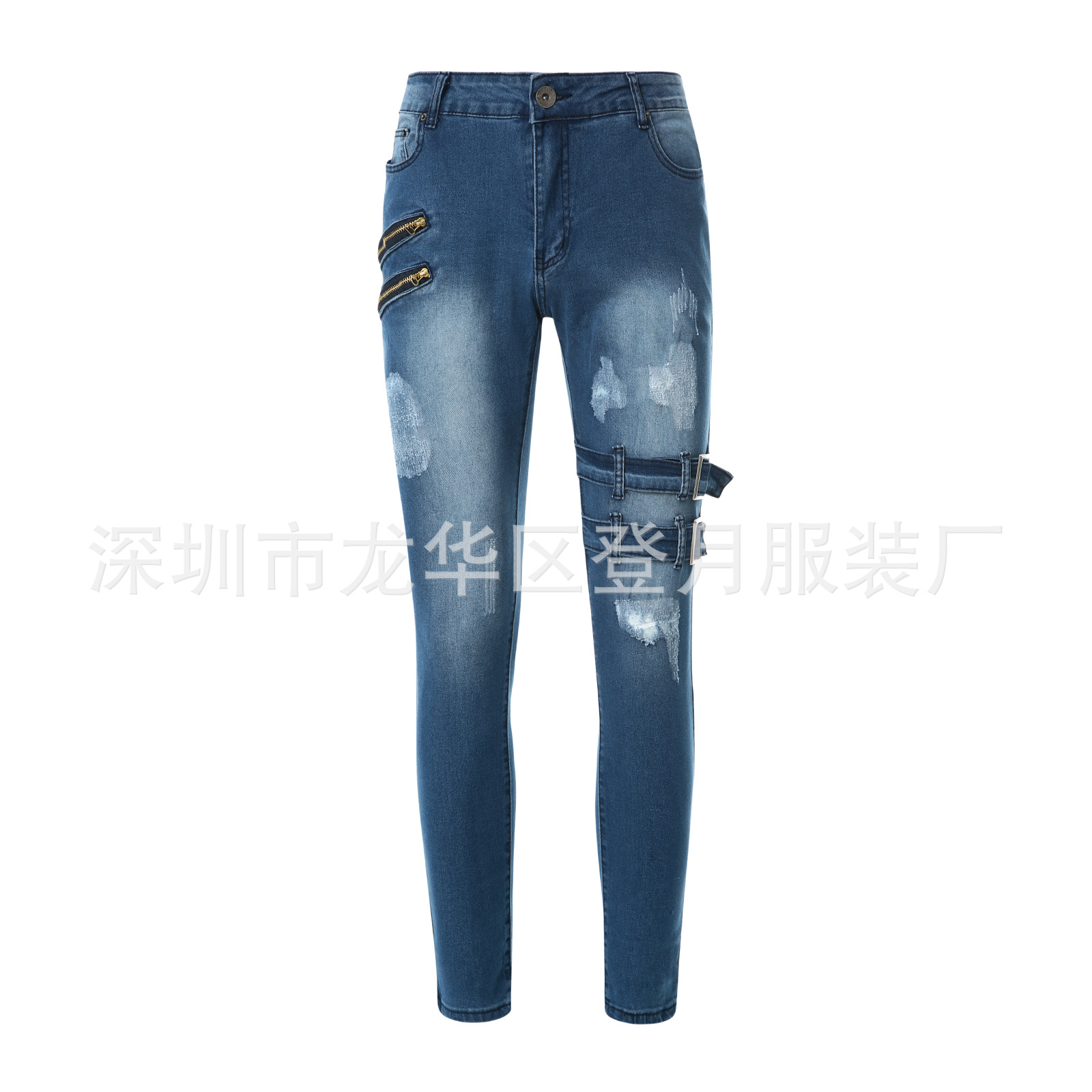 2022  Special For European And American New Locomotives, Personalized Fashion, Amazon Wish Special For Elastic Small Leg Jeans