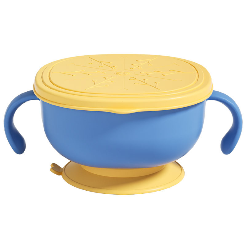 Bowl de arroz para bebés, Bowl de sopa para niños con paja, Bowl de bebés, Bowl especial para niños, Bowl de comida suplementaria, Bowl de ventosas, cubiertos de entrenamiento