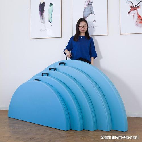 G3YN Folding Round Table Outdoor Chairs Plastic Round Table Night Market Food Stall Chairs Home Dining Table for 8 People Small