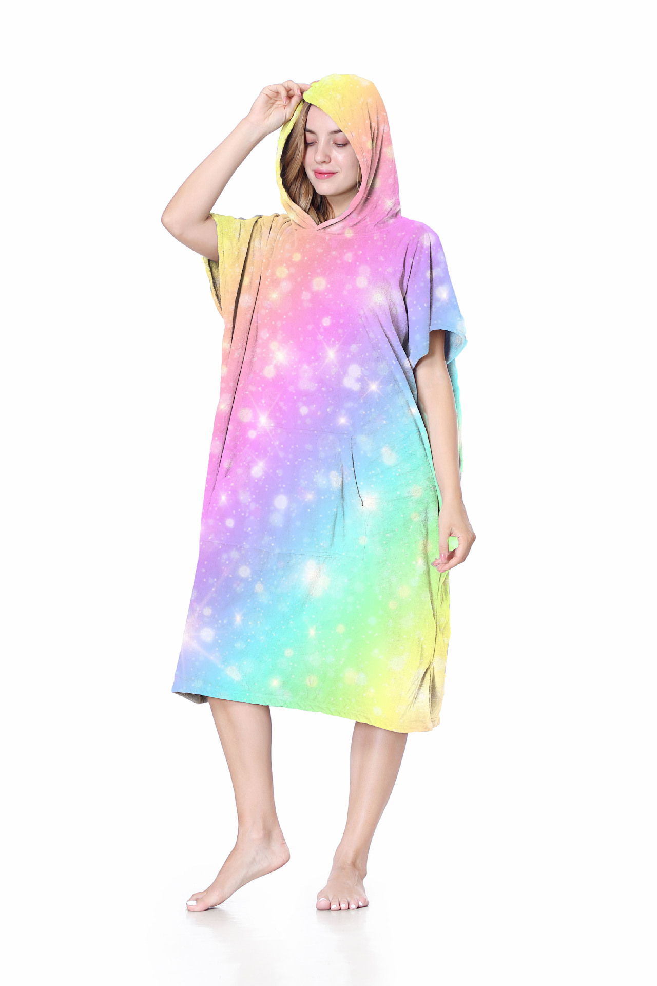 Amazon coral polar cambio de albornoz baño en casa túnica de aguas termales natación buceo surf manto toalla de baño con capucha
