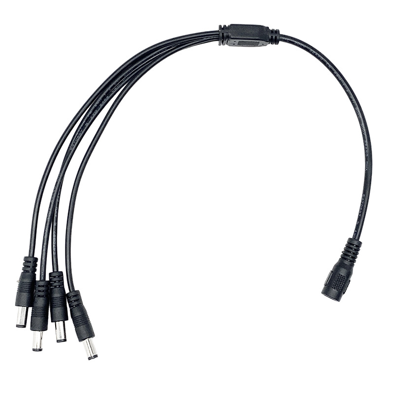 5.5*2.1/5.5*2.5 Cable de alimentación macho hembra dc Cable de audio de monitoreo de orificio redondo Fuente de alimentación CC Cable de extensión impermeable image 6