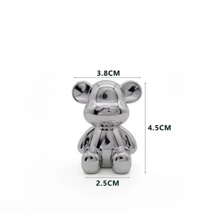 Средний серебряный медведь различные аксессуары для подарочной коробки