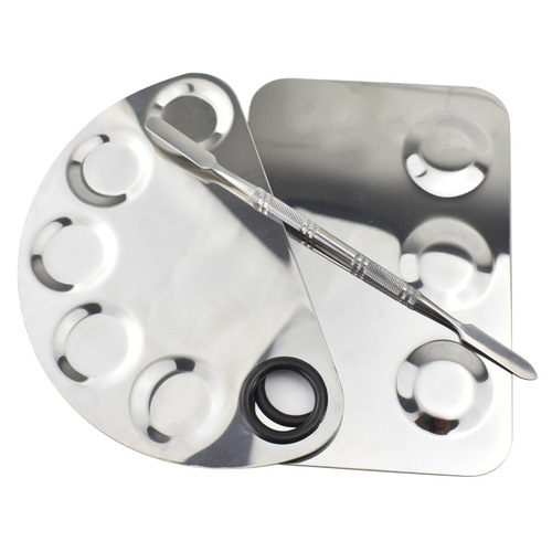 Stainless steel palette palette acrylic ring palette makeup palette liquid foundation dispenser