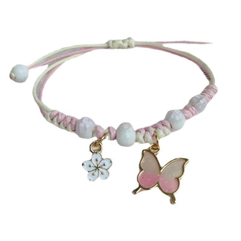 New Cartoon Butterfly Flower Bracelet Female Student Children Girlfriend Gift Cross-border Small Jewelry Wholesale