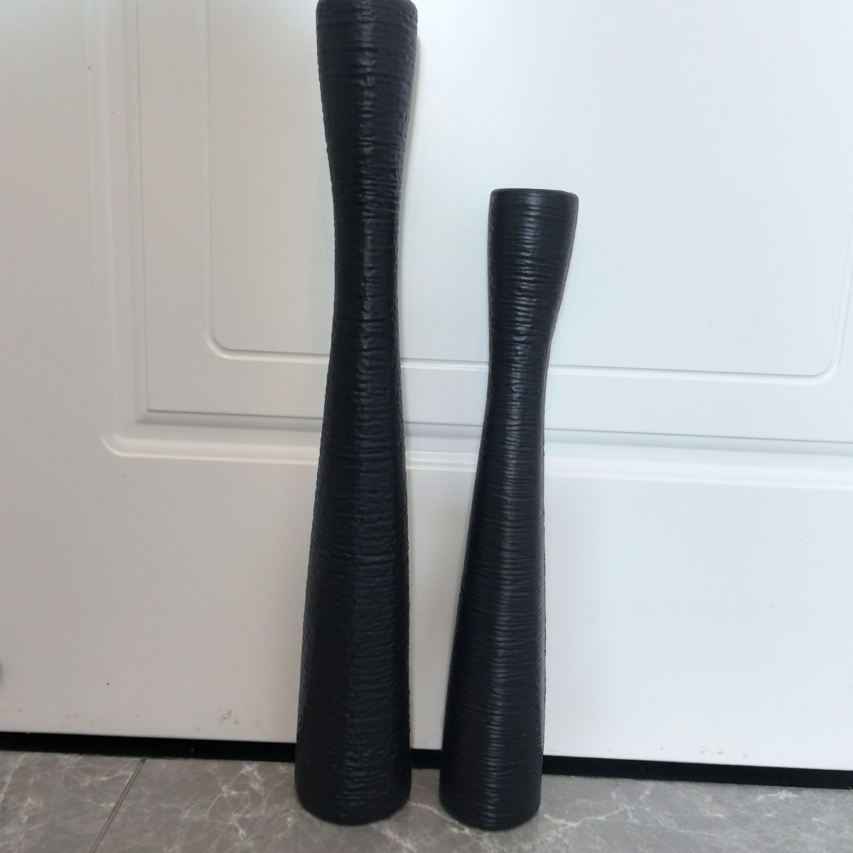 Scandinavian Long Slender Imitation Ceramic Vase Dried Flower Flower Arrangement White Tv Wall Grille Entrance Cabinet Decorative Ornaments