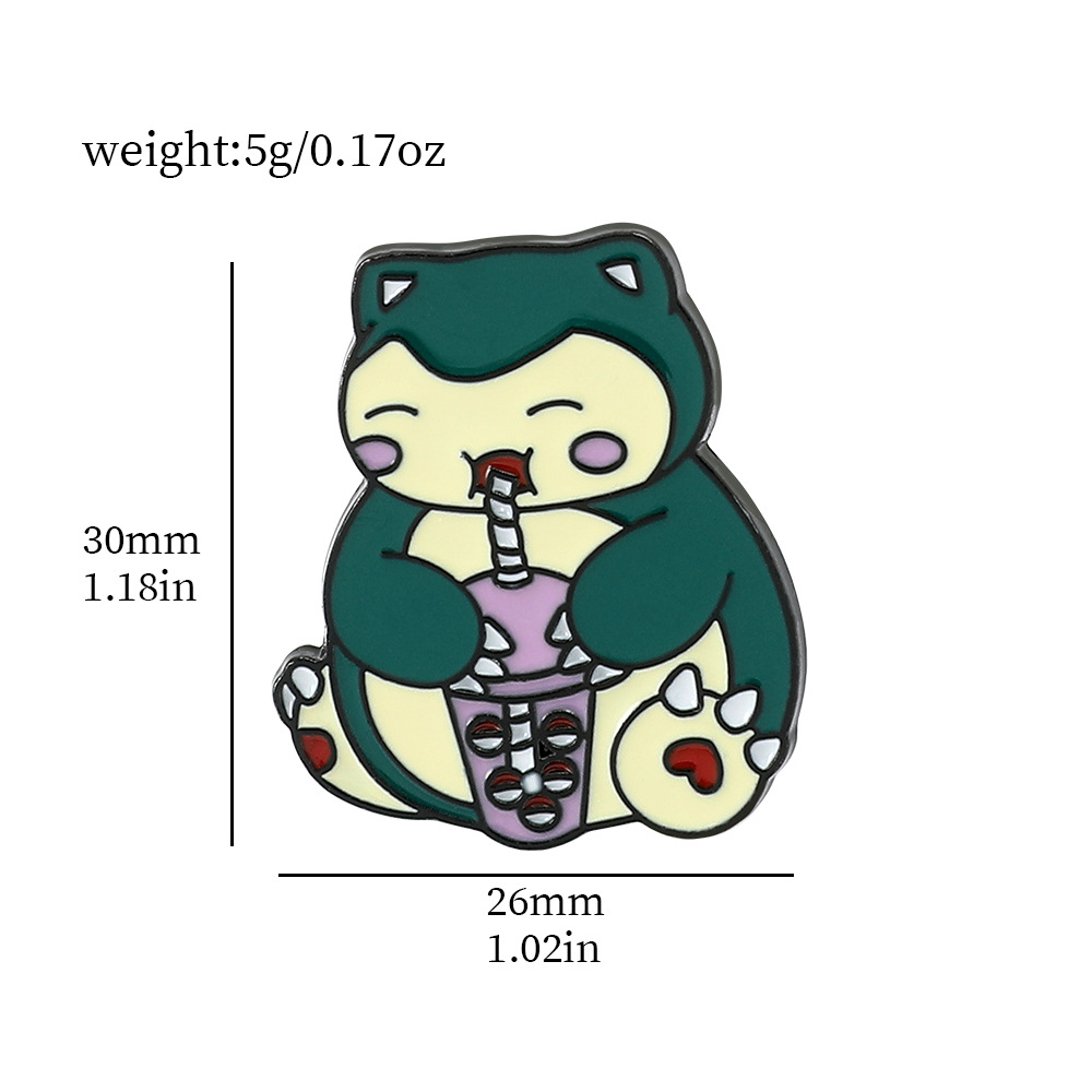 Lindo divertido personalidad creativa magia bebé metal insignia Bao Ke menggeng fantasma veneno monstruo broche accesorios de moda