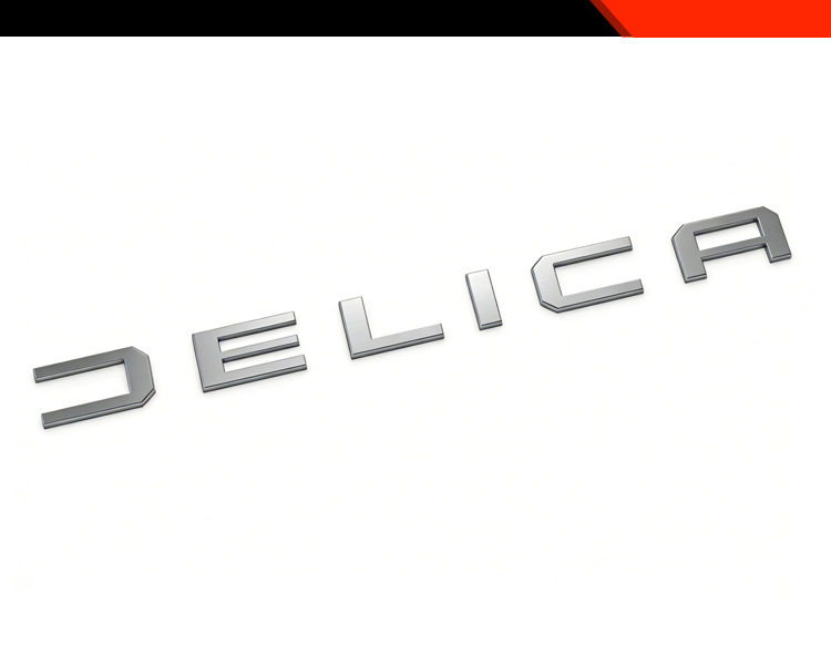 Suitable for Mitsubishi 25 Delica Mini Modified Rear Trunk Car Logo Letter Decorative Stickers Car Supplies