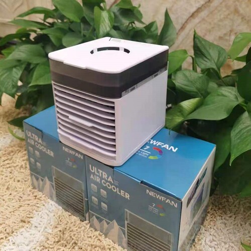 Cross-border Mini Evaporative Air Conditioner Model 2 and 3, Water Cooling Mist Air Fan, Portable Cooling Desk Small Refrigerator