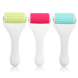 New iceroller silicone massage rolling skin wheel skin beauty instrument ice roller head massage brush comb roller