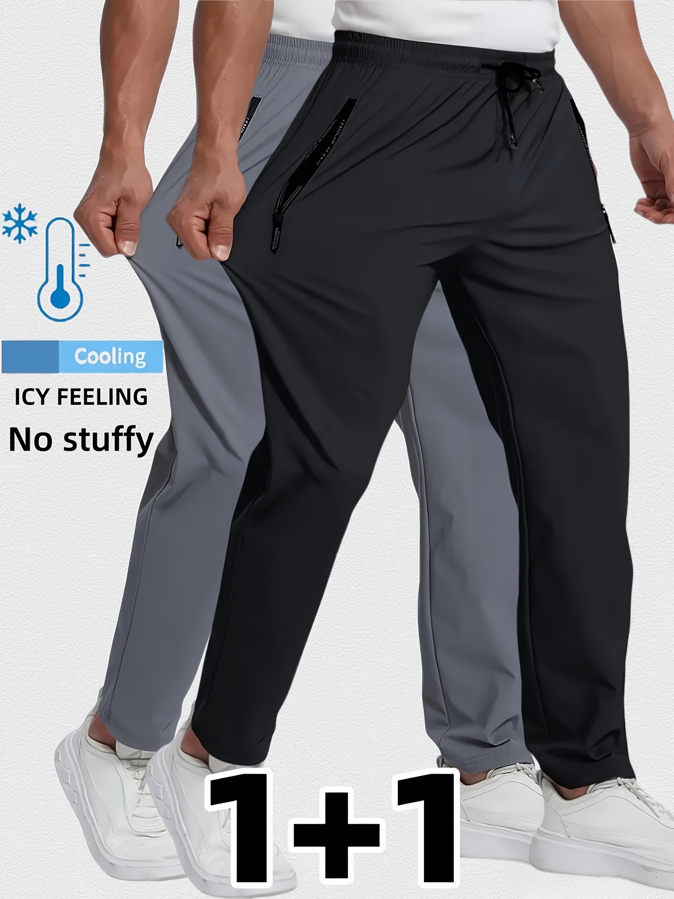 Quick dry summer silk thin breathable trousers