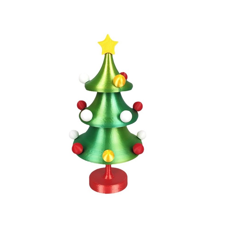 新品3Dプリント会ダンスクリスマスツリークリスマス祭りスイング回転解凍装飾品プレゼント玩具|undefined