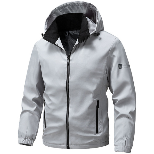 Men's Spring and Autumn New Arrival Casual Windproof Stand-Neck Jacket for Men, Slim-Fit Top for Boys
