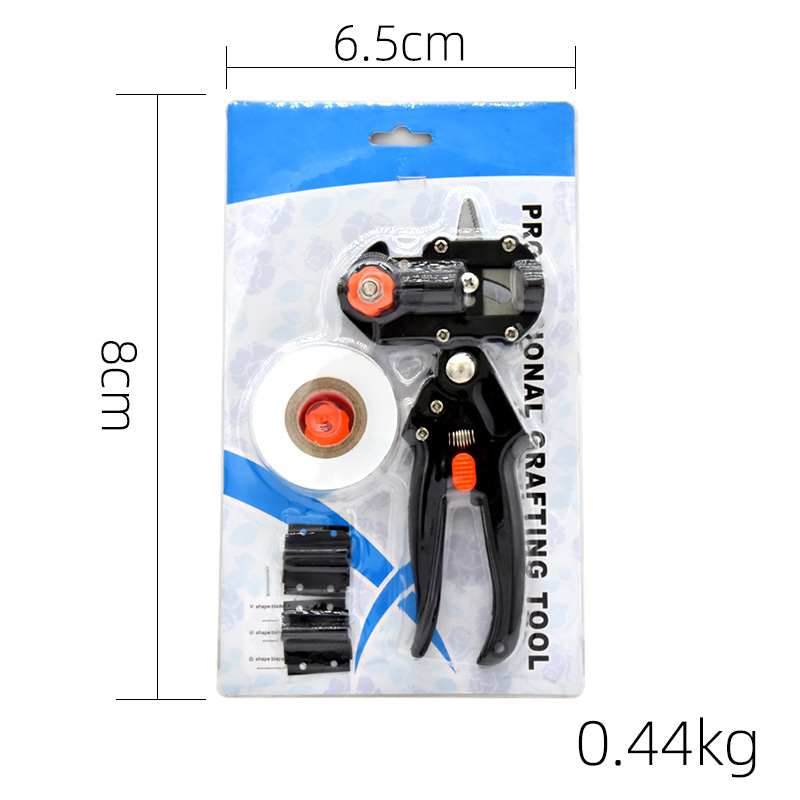 Máquina de injerto de árboles frutales Dispositivo de injerto cuchillo de injerto de plántulas tijeras de injerto de jardín cuchillo de la hoja de injerto de la rama de múltiples funciones