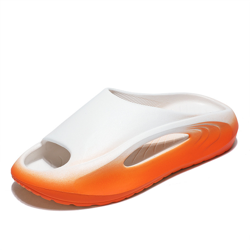 Verano chatter popularidad de moda de una zapatilla de comercio exterior pareja de tamaño grande gradiente de zapatillas de suela suave