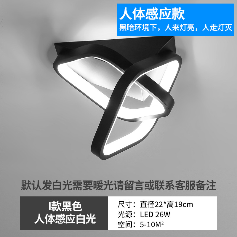 Cuerpo humano inducción entrada luz pasillo luz escaleras guardarropa balcón luz de techo moderno minimalista