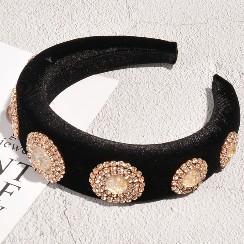 Korea Retro Rhinestone Headband display picture 4