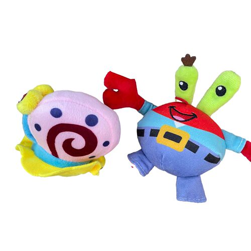 Cute cartoon Mr. Crab plush pendant red crab snail pendant keychain bag pendant GJ171