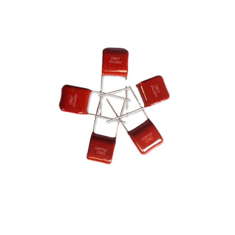 纯源CBB21 474J400V 脚距15厂家批发聚丙烯薄膜针式小功率 电容器