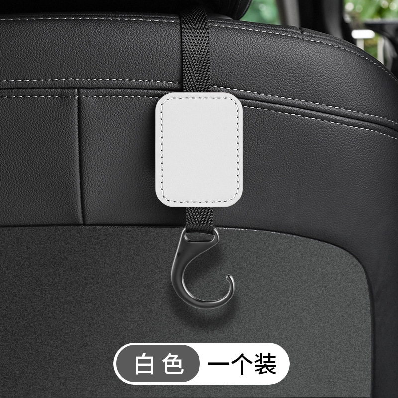 Gancho de coche, gancho de almacenamiento en la parte posterior del asiento de flip en el coche, colgante trasero multifuncional para coche, accesorios interiores del asiento
