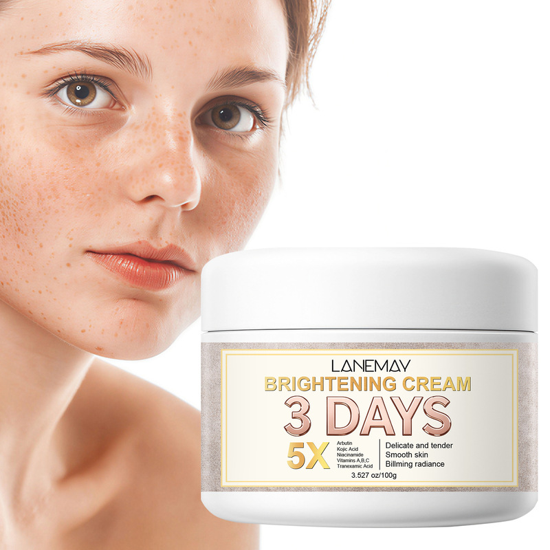 Lanemay 3-Day Brightening Cream 100g 5X Brightening Skin Tone and Fine Skin Moisturizing Cream