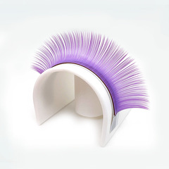 Single-root 0.15mm dense and natural colored false eyelashes with double pointed flat hair for eyelash extension wholesale