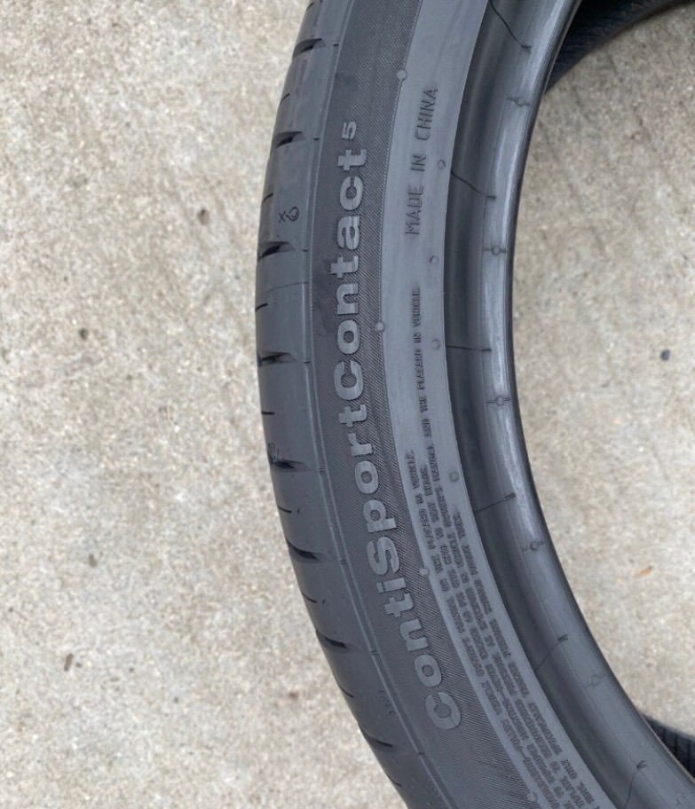 Used Continental Tires 235/40R19 96W Contisportcontact 5 Xpeng G3 Accord