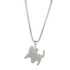 Cartoon cute pendant stainless steel, necklace for beloved, accessory, wholesale