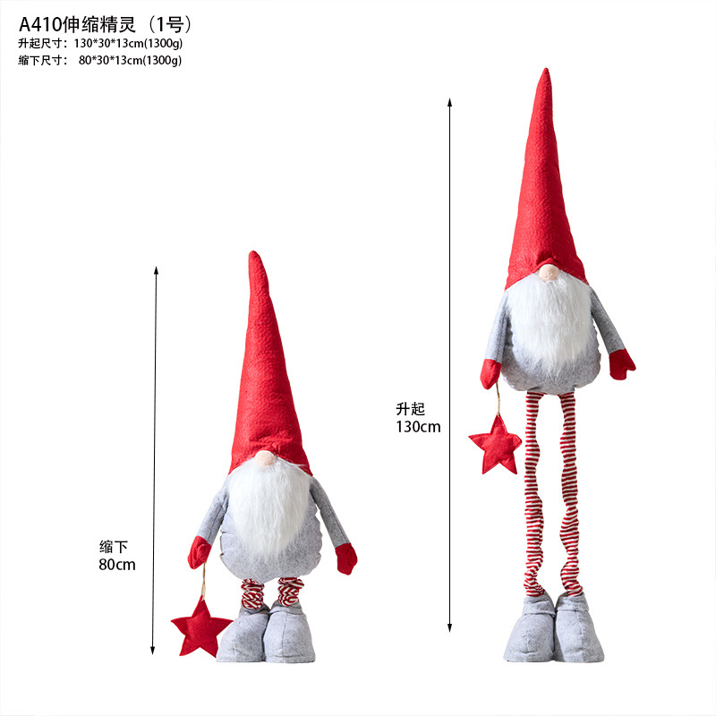 Muñeco Gnomo Navidad Extensible