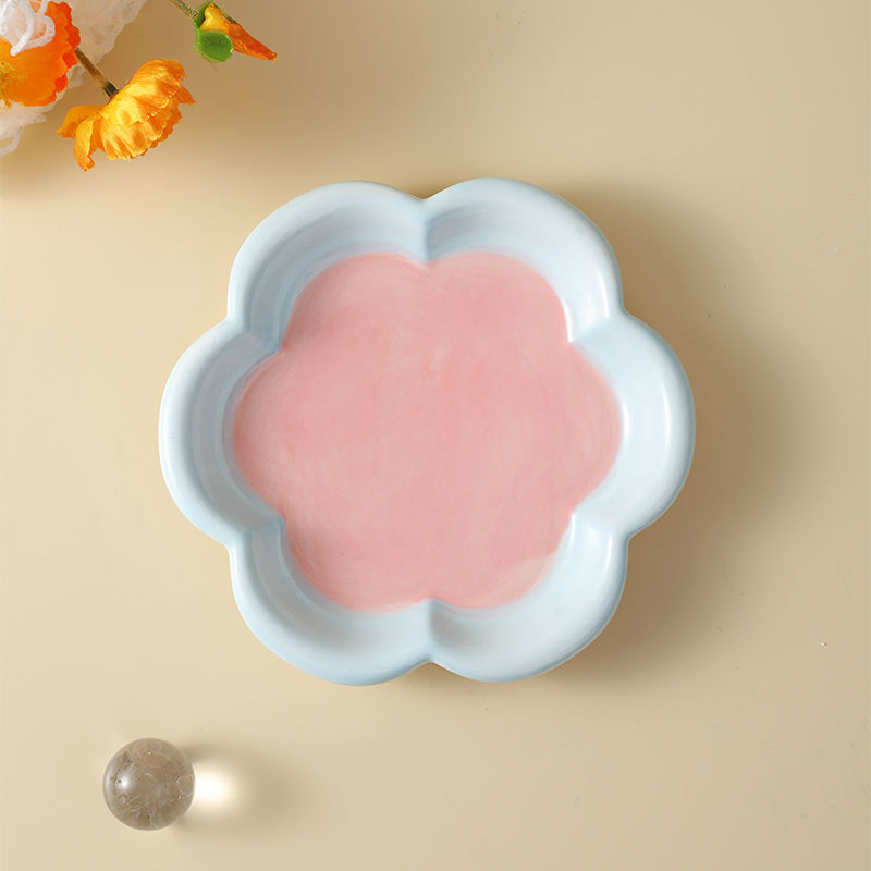 블루 핑크 꽃 운율