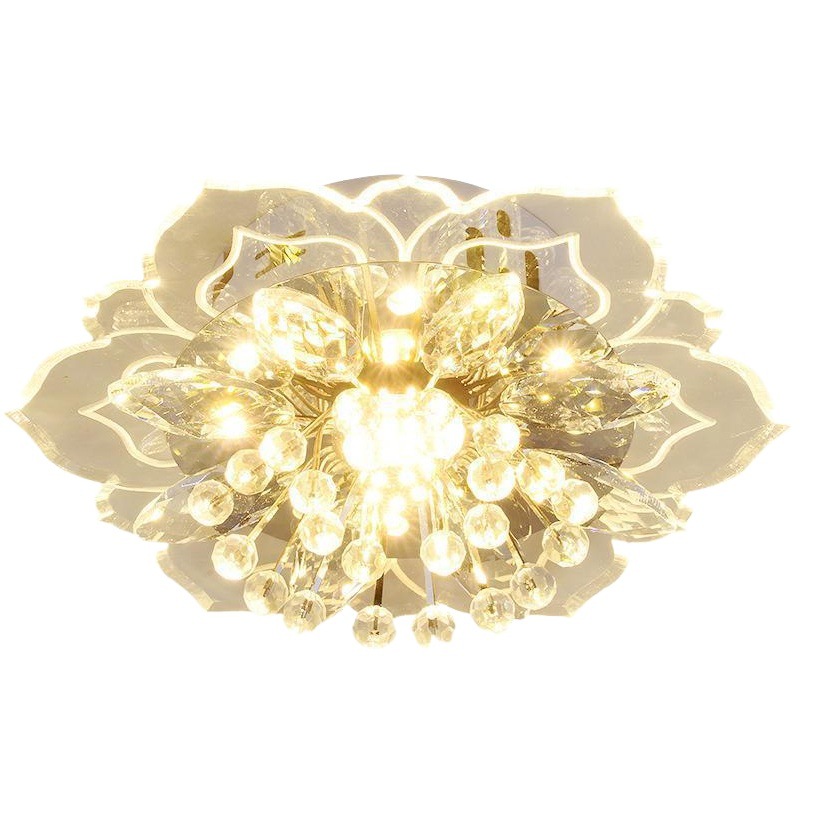 Suministro directo transfronterizo de lámparas de cristal empotradas para el hogar, lámparas de pasillo, lámparas modernas minimalistas para sala de estar, lámparas de techo, lámparas de pasillo, muebles para el hogar