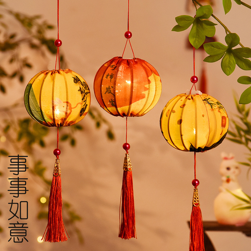 中秋节古风灯笼2025新款儿童手提小灯笼国庆亲子手工diy花灯挂饰|undefined