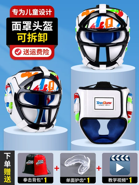 Mask, white helmet, increased thickness