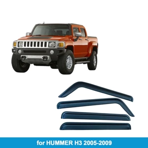 Hummer H3 2005-2009 üçün Yan Şüşə Deflektoru Qalınlaşdırılmış İşıq Keçirən