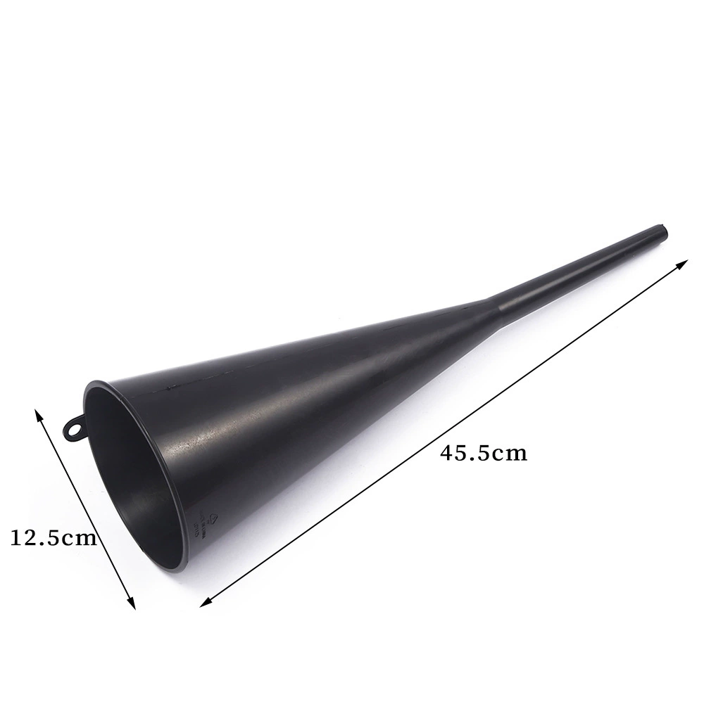 Черный удлиненный Автомобиль Мотоцикл топливная Воронка ручной длинный рот пластиковая воронка открытый топливный инструмент