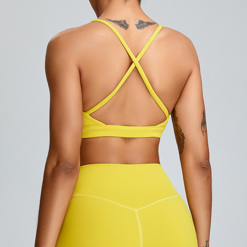 Primavera y verano nueva ropa interior deportiva de alta resistencia mujer yoga belleza espalda sujetador fitness chaleco correr ropa deportiva fitness