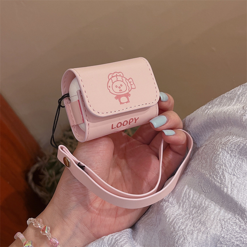 頭套海狸適用airpods pro2蘋果藍牙無線1/2/3代耳機套皮質軟殼女