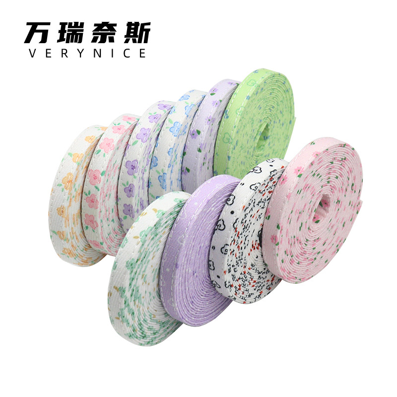 자동차 양면 신선한 꽃 인쇄 활 천 프레스 수제 DIY 애완 동물 용품 고양이 견인 로프 소재