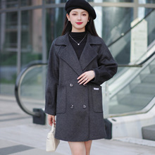 女士双面羊绒大衣 100%羊毛呢子外套 2025新款小个子双面呢大衣女