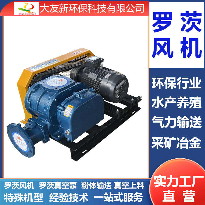 DN65型号罗茨风机 2.2kw3kw1.1kw鱼塘曝气增氧机废水曝气鼓风机