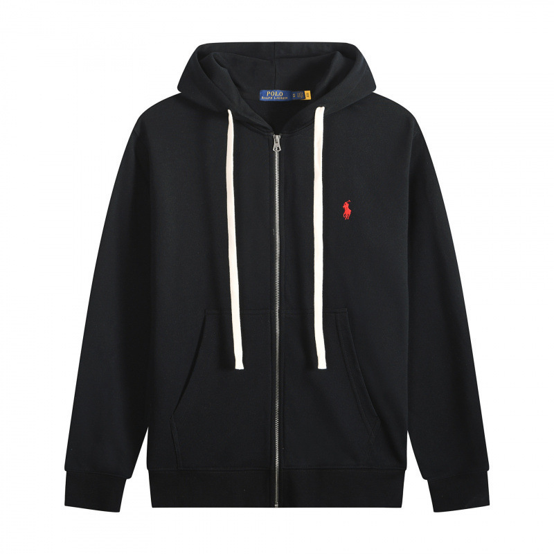 White rope zipper black red label
