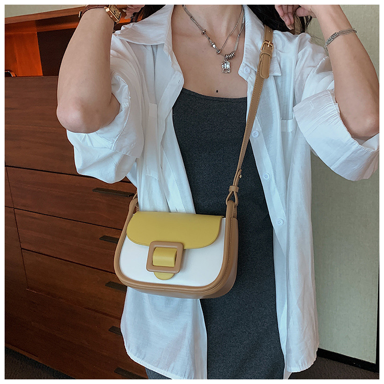 Tämän vuoden suosittu naisten laukku, uusi 2023 huippuluokan yksivärinen tekstuurinen niche-olkalaukku, all-match-lähettilaukku, pieni neliönmuotoinen laukku_voghion.com