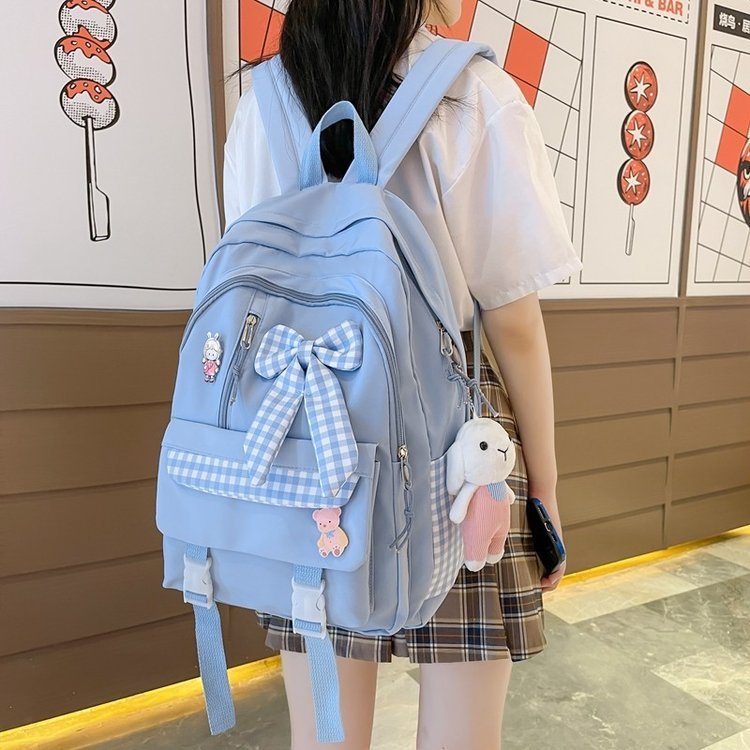 新款可爱小学生三到六年级初中生大容量背包女生双肩包高中生书包|undefined
