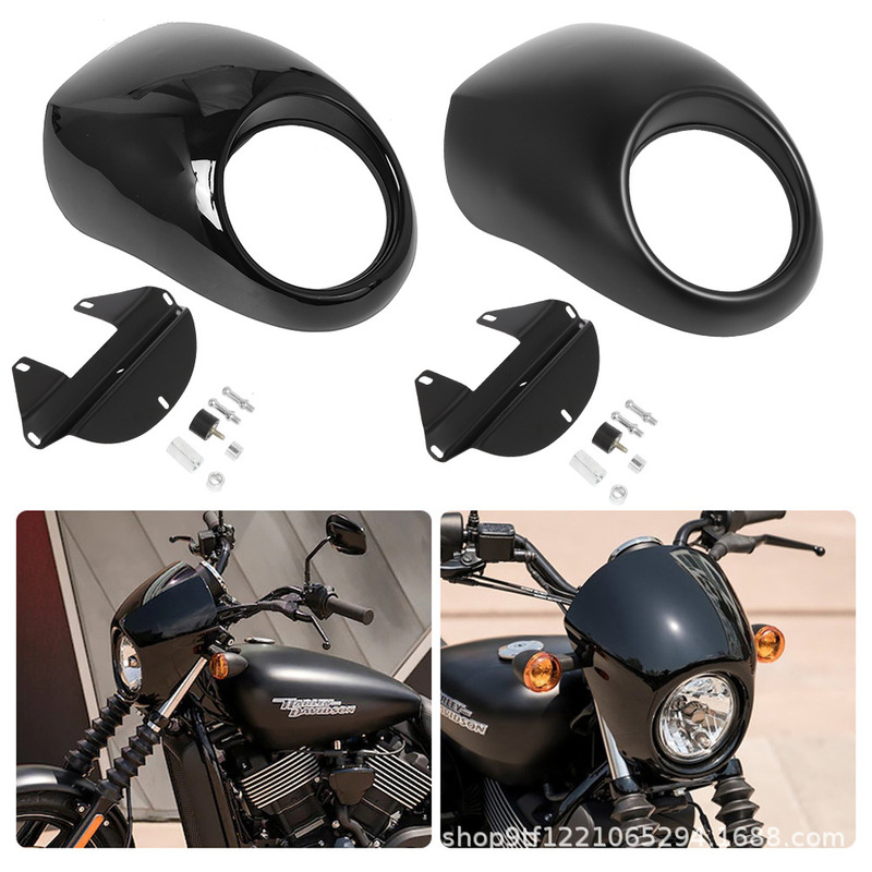 Motorcycle accessories Harley 883 XL1200 motorcycle modified headlight Hood retro modified headlight fairing