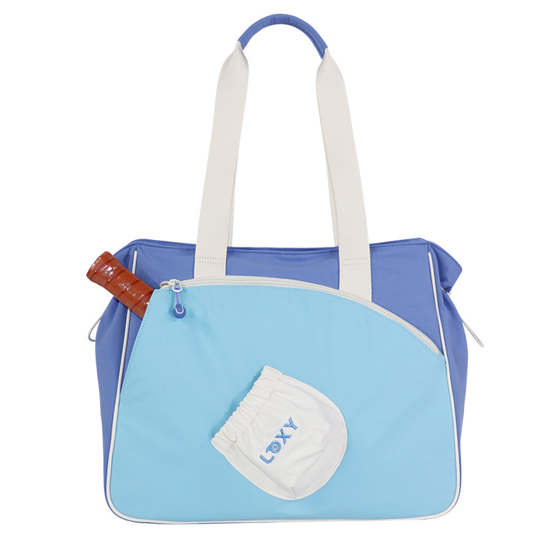 Stylish tennis bag, large capacity, can be carried by hand or worn as a shoulder bag, suitable for badminton rackets, waterproof, and ideal for sports and training