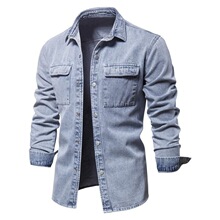 S 66515 Men's Casual Denim Shirt ţ�г������ ŷ���羳