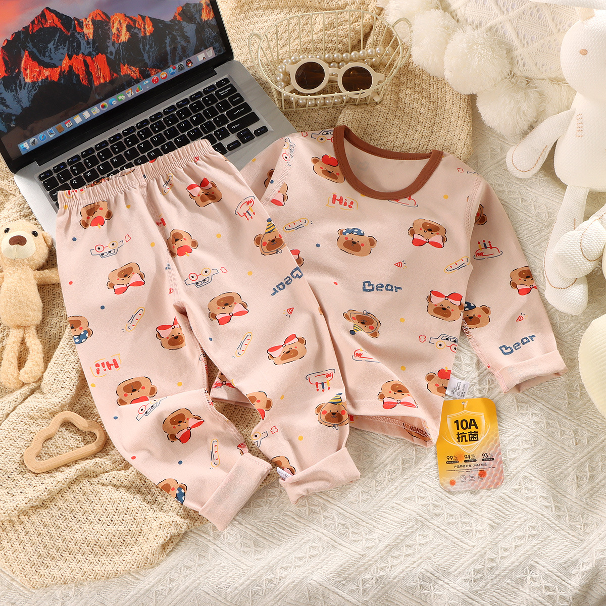 Lycra boneless set cake bear