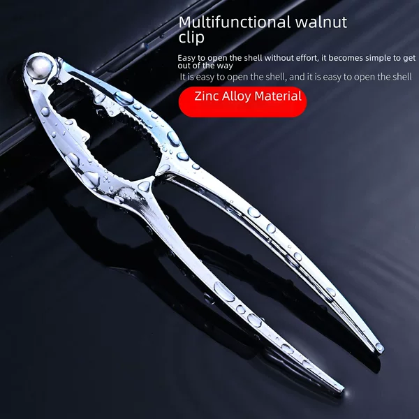 Walnut Cracker Zinc Alloy Multifunctional Walnut Pliers in Stock Durable Shell Opener Nut Cracker Tool