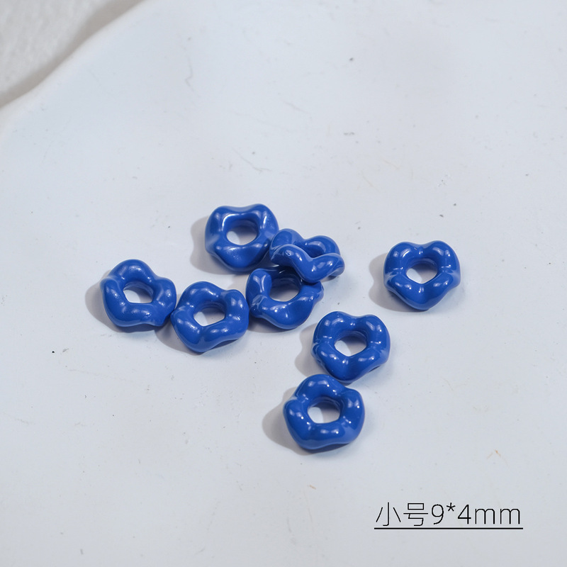 小号烤漆波浪叠叠乐花边穿绳包挂亚克力手机链条手链diy饰品配件|undefined